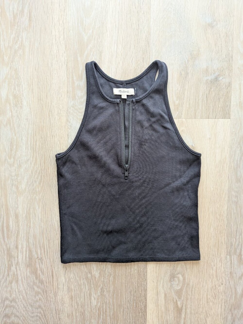 Madewell crop zipper tank, size XXS - Picture 3 of 6